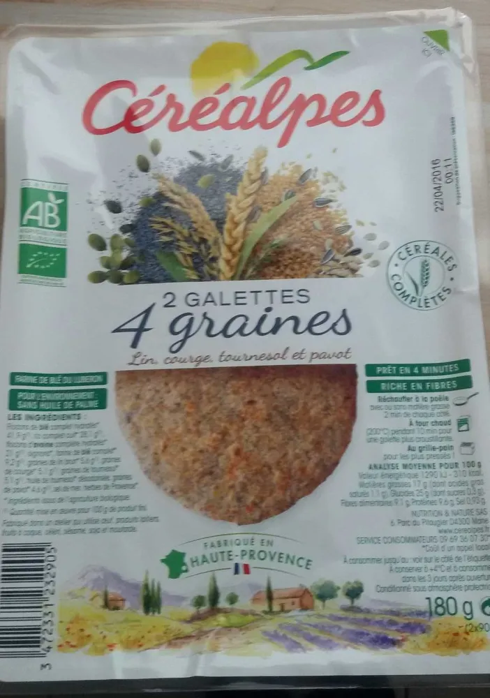 Galettes 4 graines