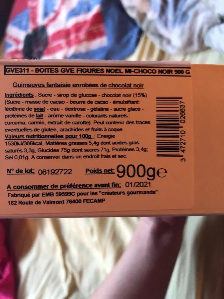 Guimauve fantaisie enrobées de chocolat noir