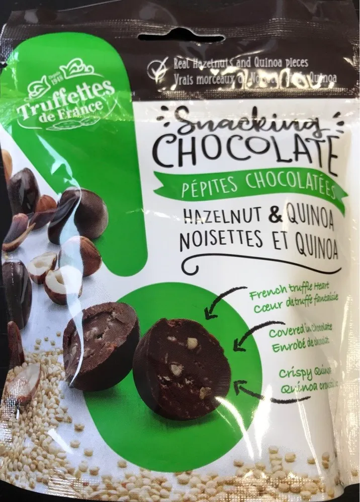 Pépites chocolatées noisettes et quinoa