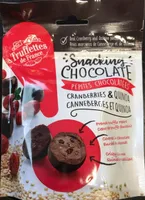 Pépites chocolatées cranberries et quinoa
