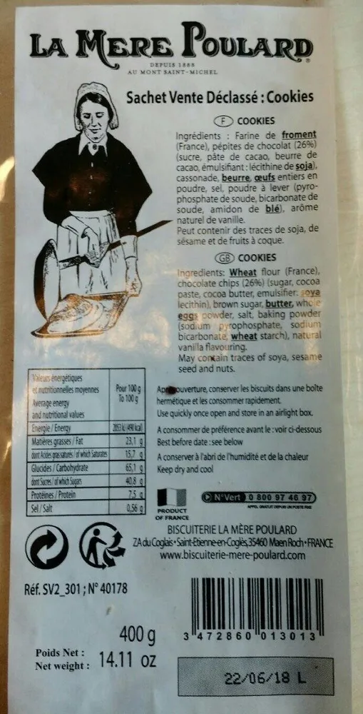 Cookies  - vente déclassé