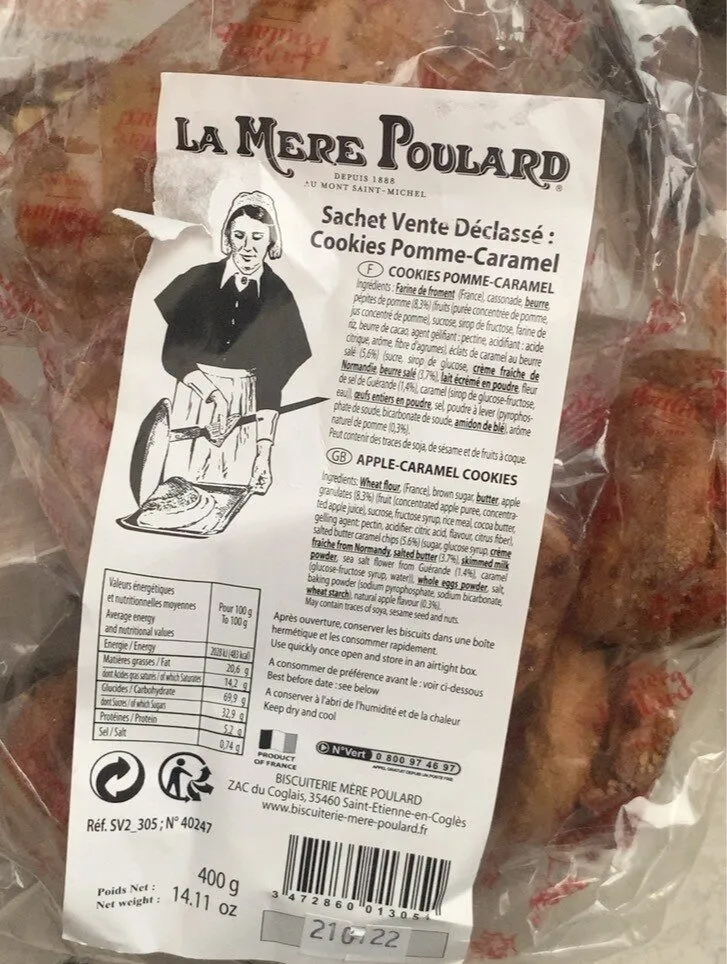 Sachet Vente Déclassé : Cookies Pomme-Caramel