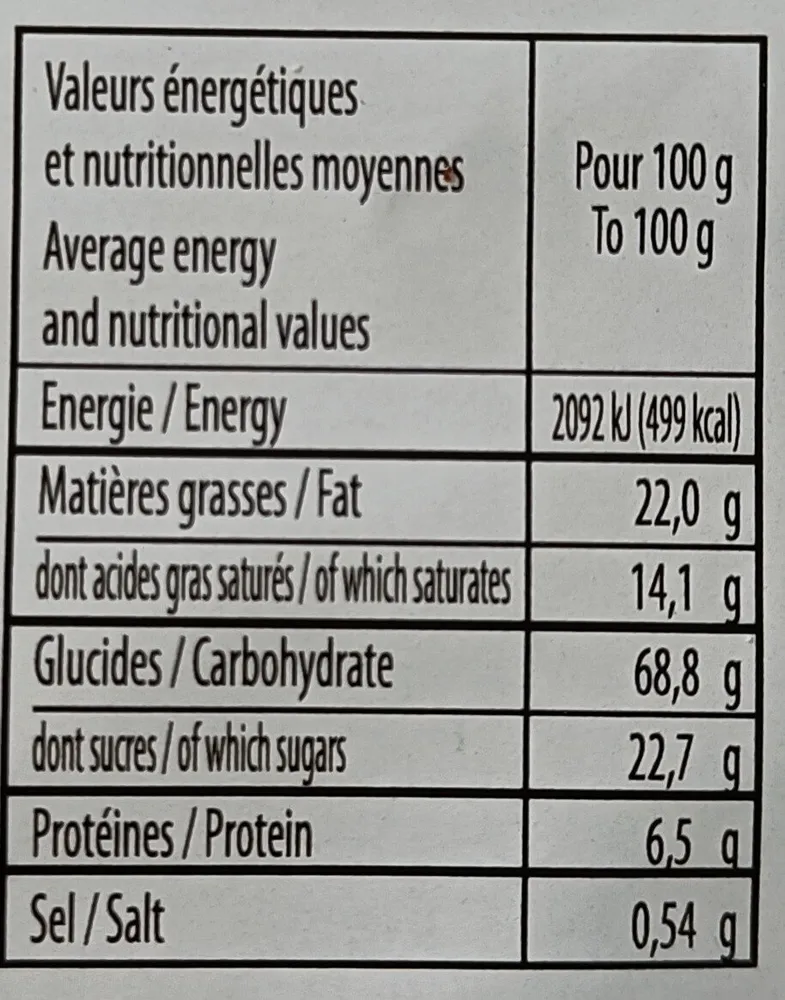 Sachet vente déclassée : galettes caramel au beurre salé