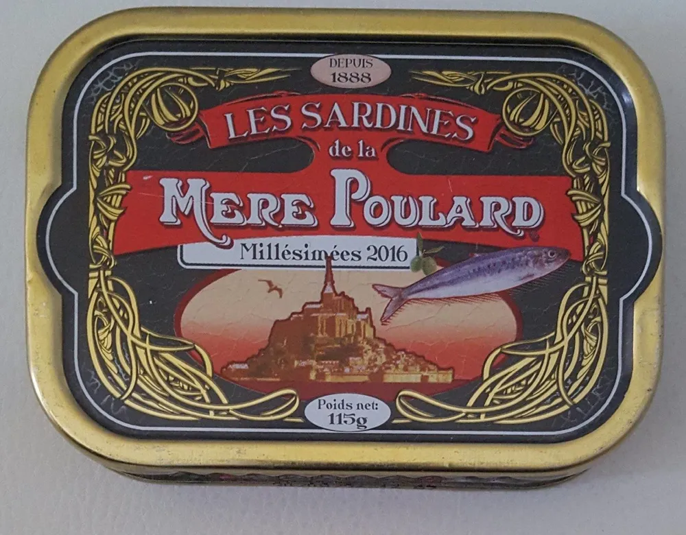 Les sardines de la Mère Poullard millésimées 2016