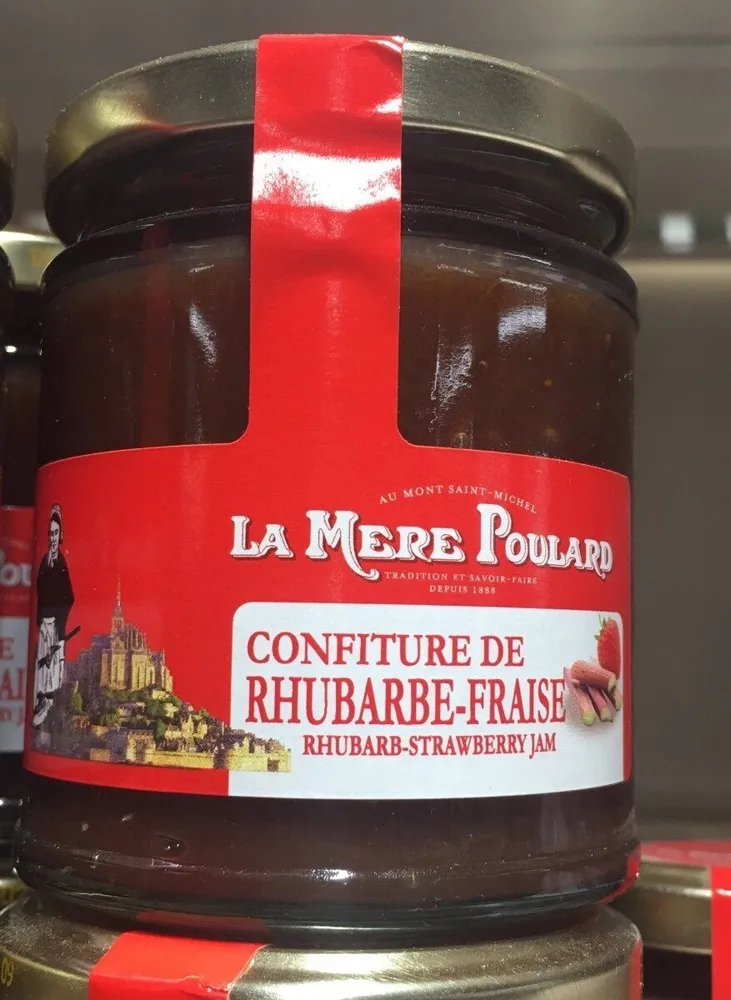 Confiture de rhubarbe fraise