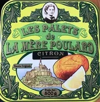Biscuits palets citron La Mère Poulard
