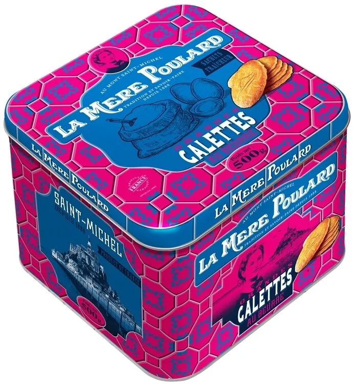 Coffret métal grandes galettes faience 10 sachets 3 (50 g)