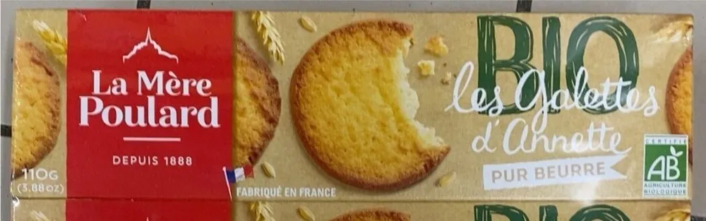 Les galettes d’anette bio pur beurre