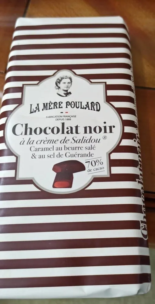 Chocolat noir à la crème de Salidou