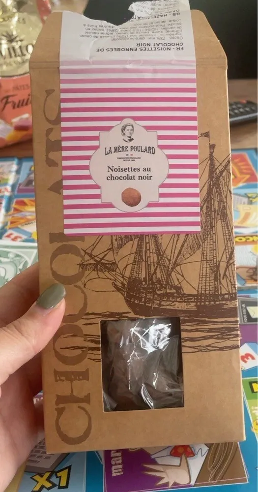Noisette au chocolat noir