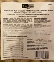 Mini nems aux legumes