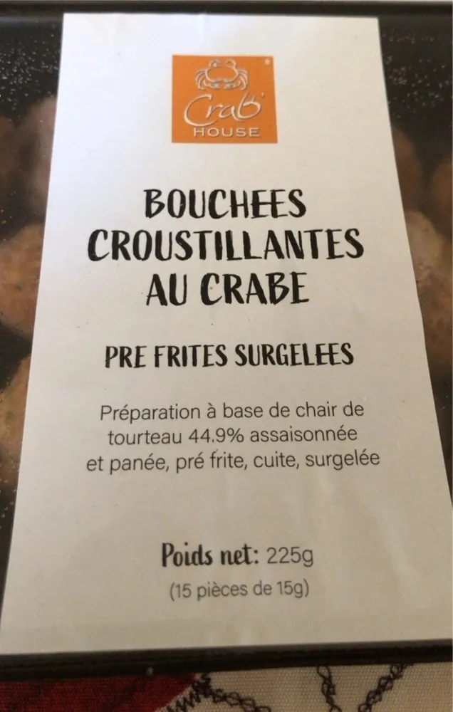 Bouchees croustillantes au crabe