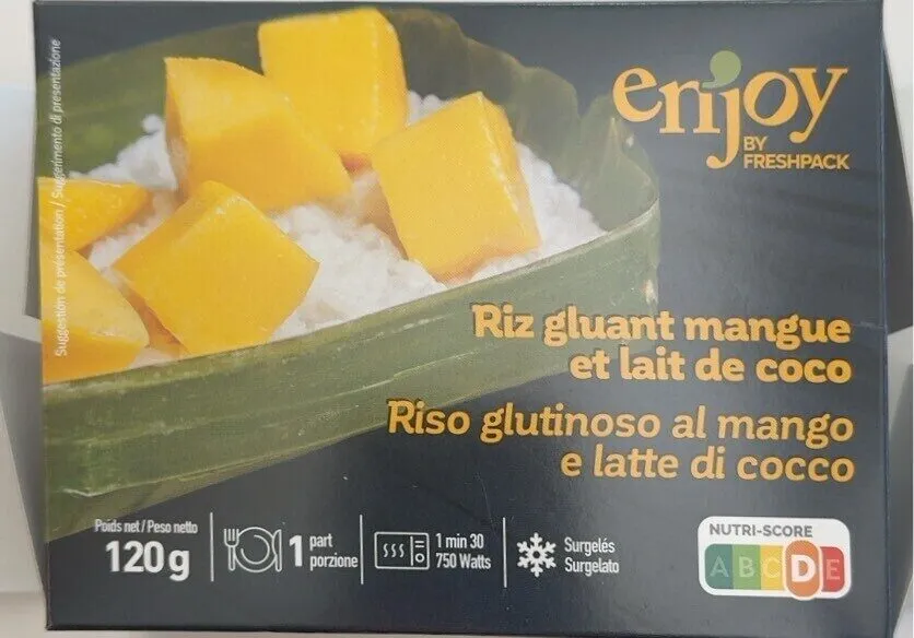 Riz gluant mangue et lait de coco