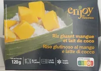 Riz gluant mangue et lait de coco