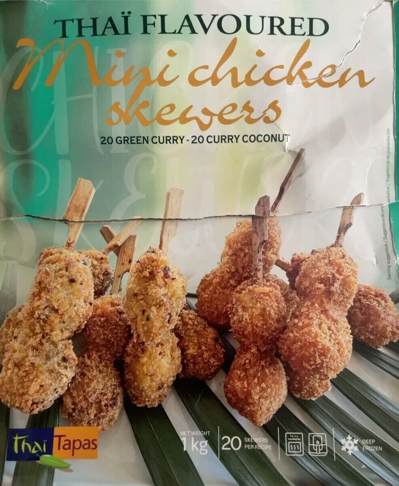 Mini Chicken Skewers - Green Curry