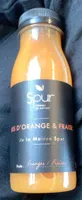 Jus d’orange et fraise