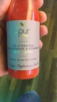 Jus d'orange, pamplemousse & framboise