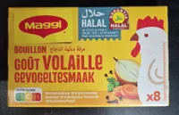 Cube de bouillon de volaille hallal