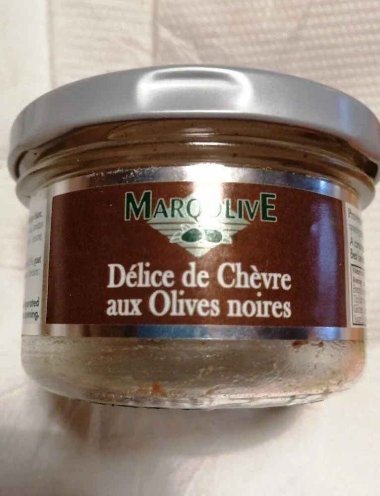 Délice de chèvre aux olives noires