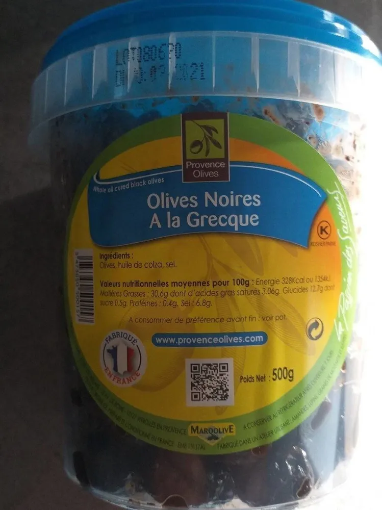 olive noire a la grecque