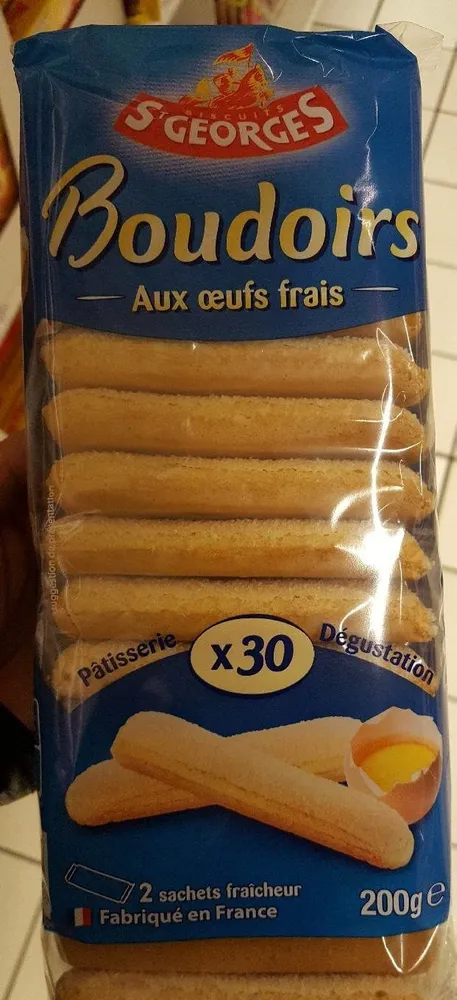 Boudoirs aux oeufs frais