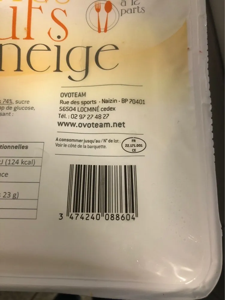 Blancs d'oeufs en neige