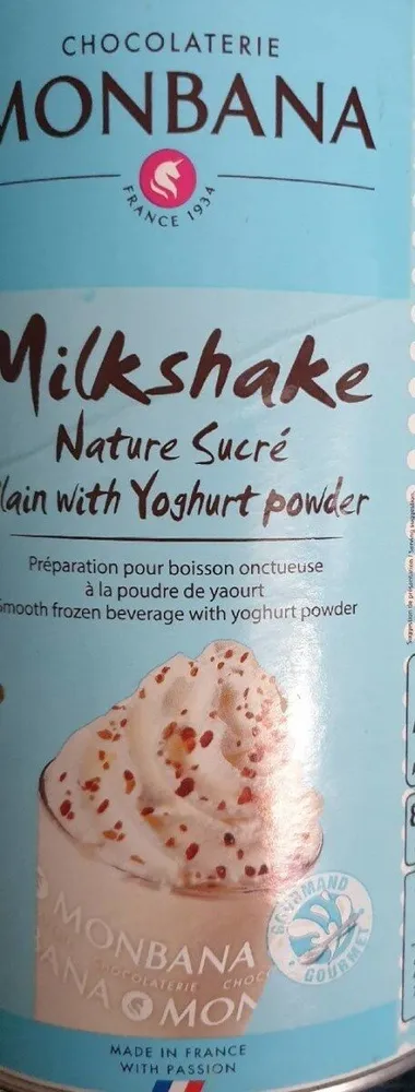 Milkshake nature sucré
