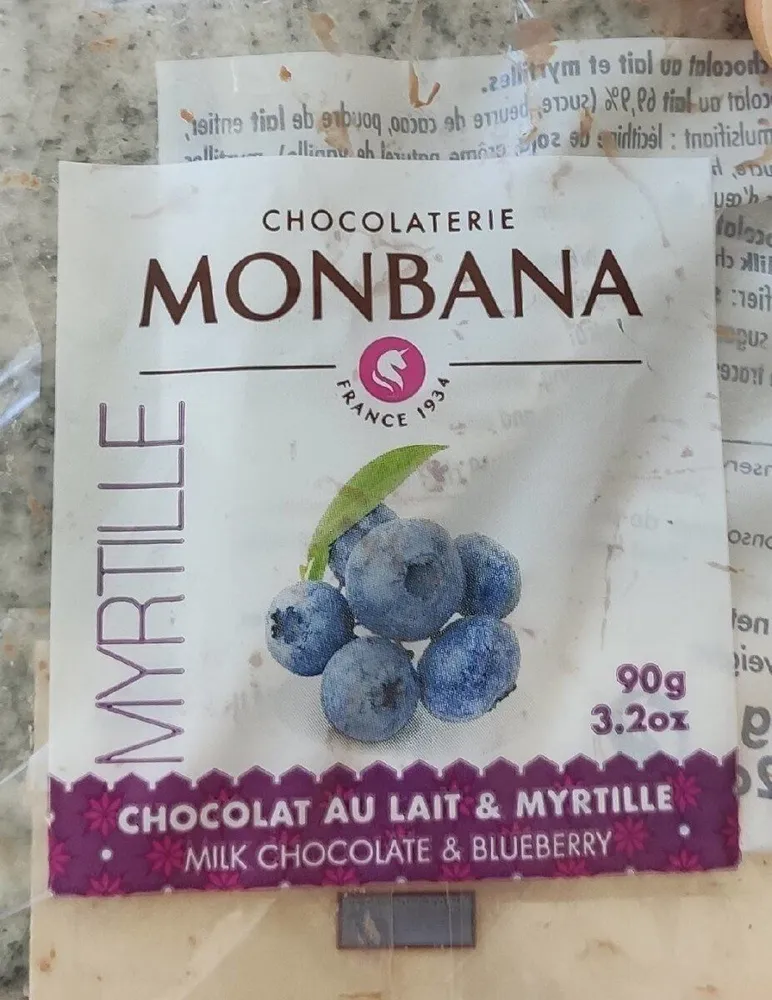 Chocolat au lait & myrtille