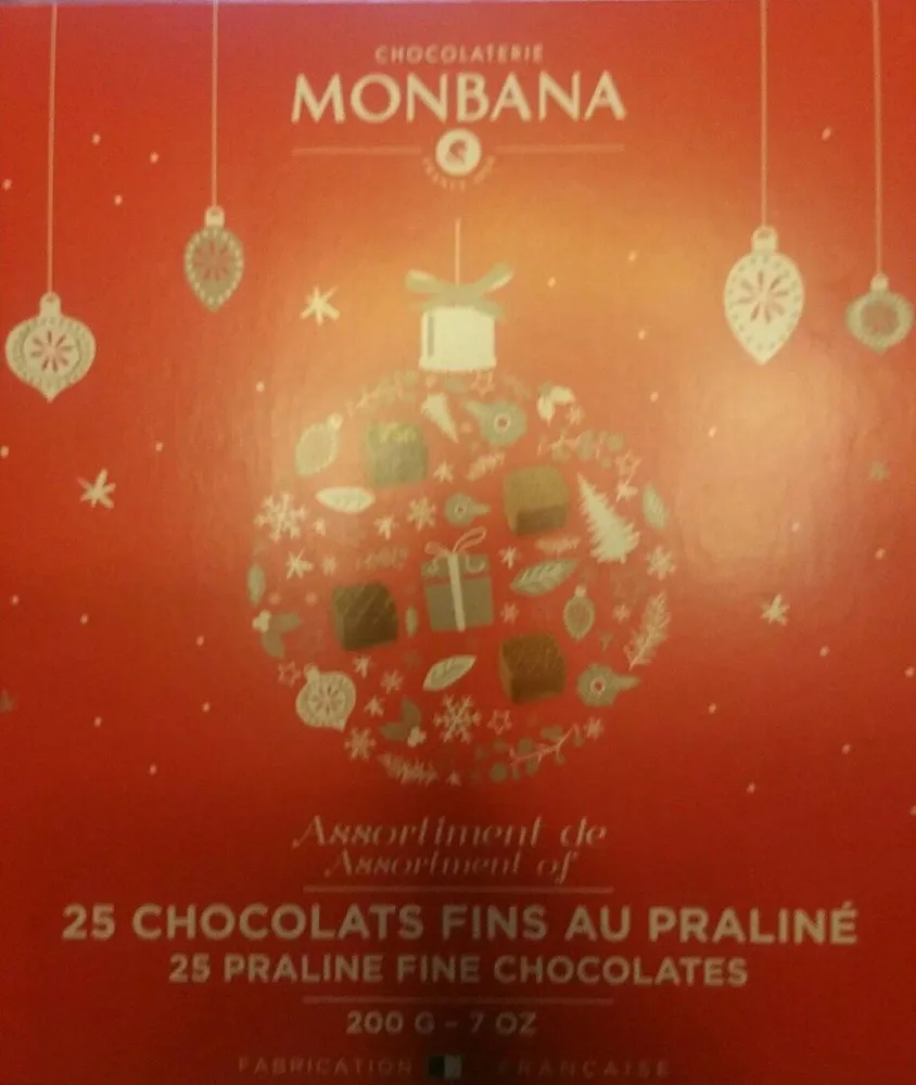 Chocolats fins au praliné