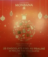 Chocolats fins au praliné