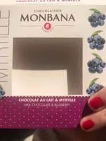 Chocolat lait et myrtille