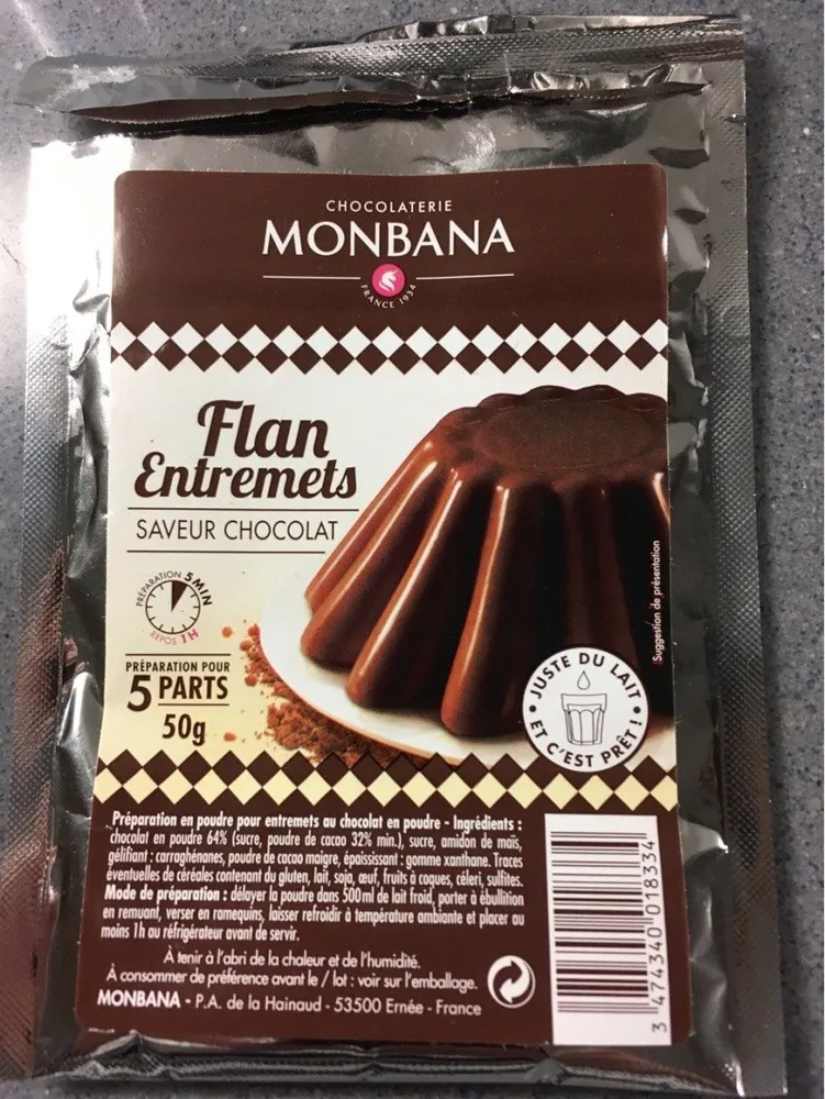 Flan entremets chocolat