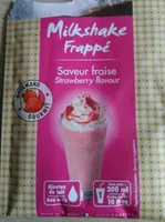 Milkshake frappé saveur fraise