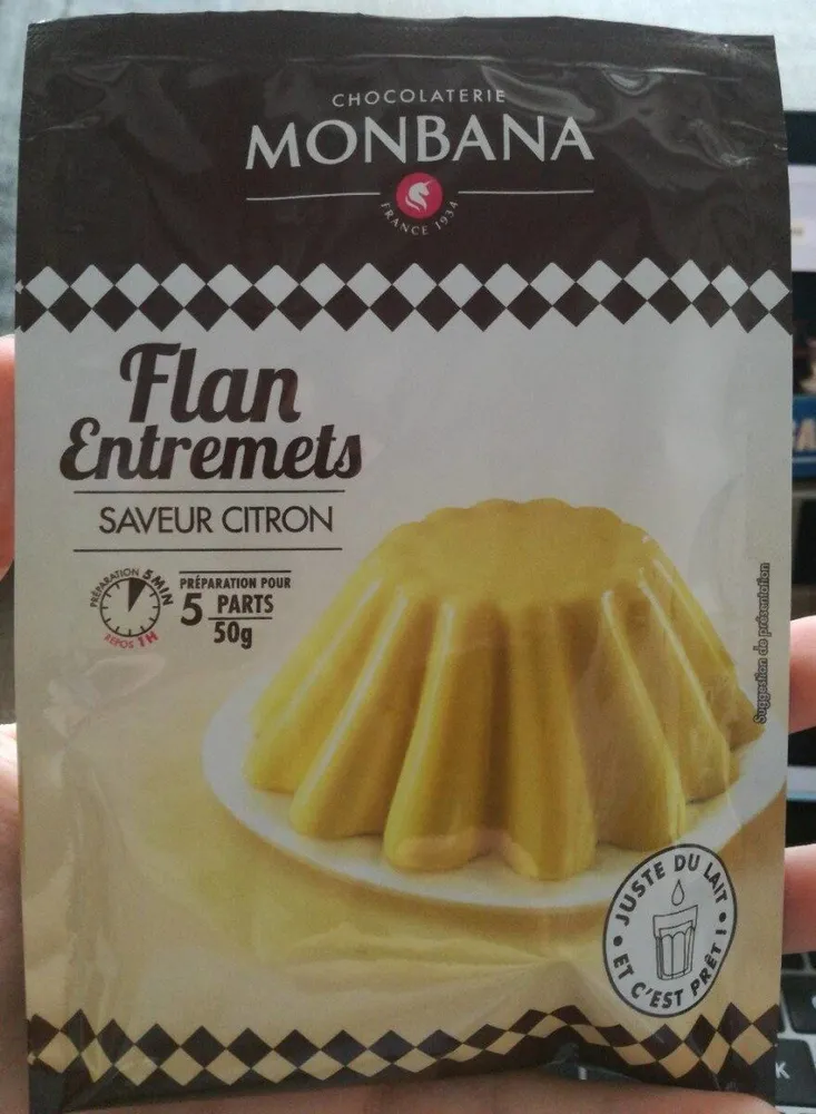 Flan entremets saveur citron