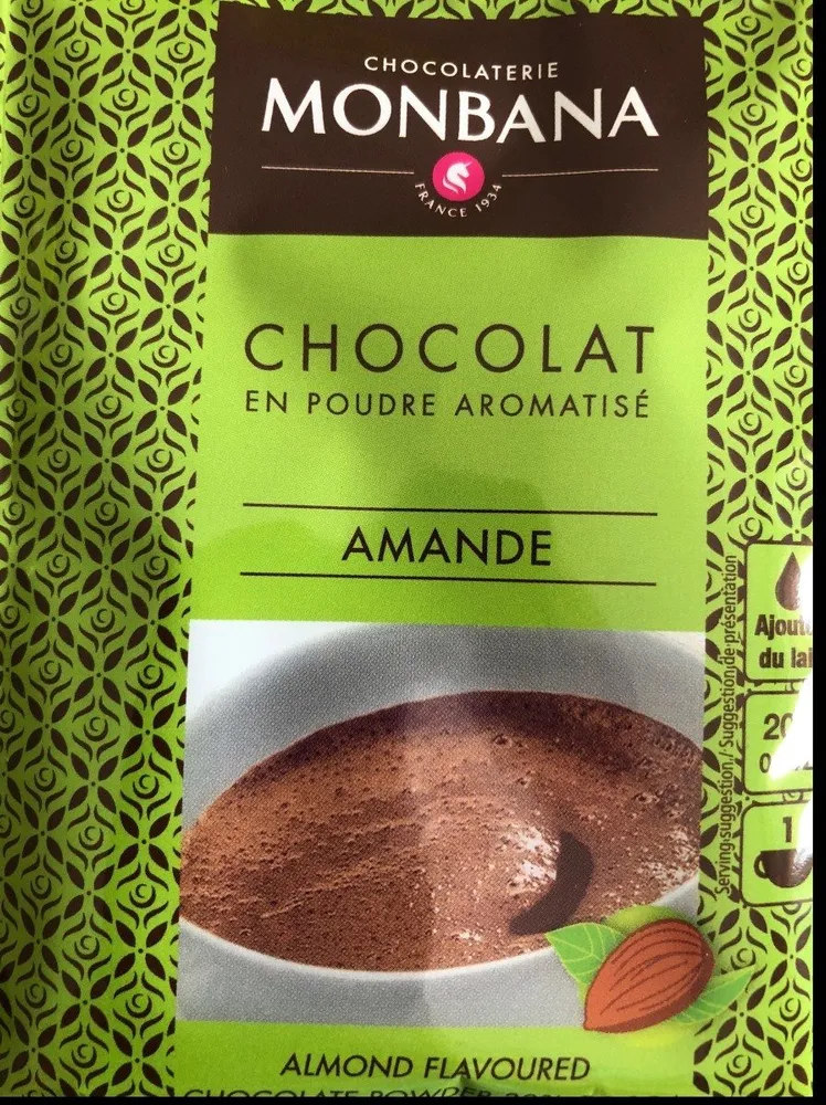 Chocolat en poudre aromatisé amande