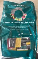Carrés de chocolat à partager