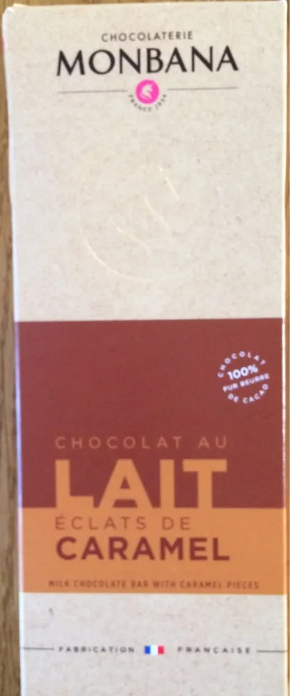 Chocolat au lait éclats de caramel