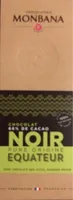 Chocolat noir Origine Equateur 66% cacao noir