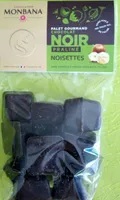 Palet gourmand noir praliné noisettes