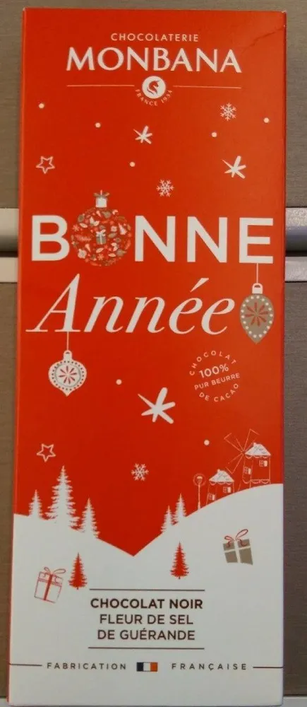 Chocolat noir fleur de sel de Guérande bonne année
