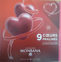 9 cœurs pralinés