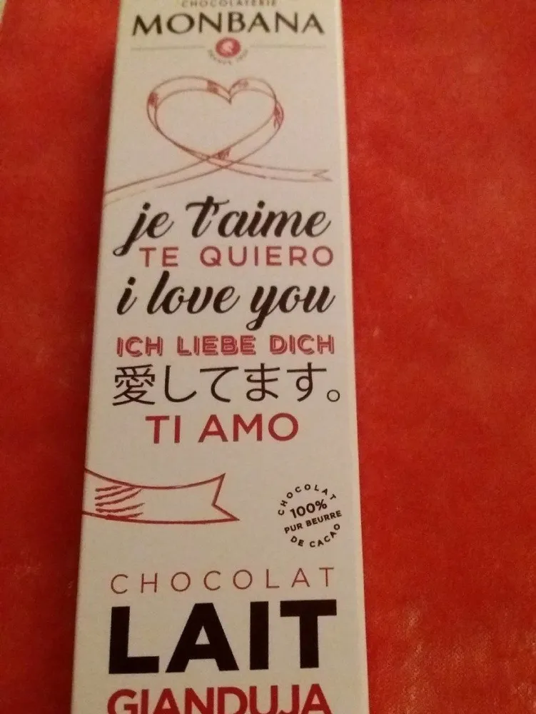 Chocolat lait gianduja