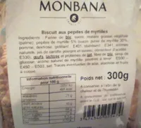 Biscuit aux pépites de myrtilles