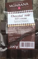 Chocolat noir monbana