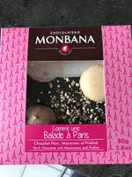 Tablette Région Parisienne Noir Macarons 80 g