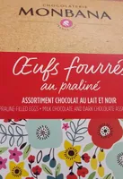 Oeufs fourrés au praliné
