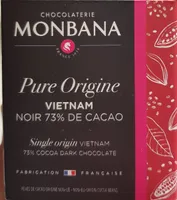 Pure Origine Vietnam Noir 73% de Cacao