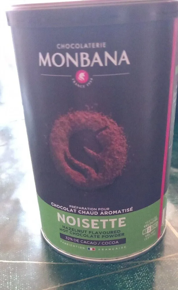 préparation chocolat chaud noisette