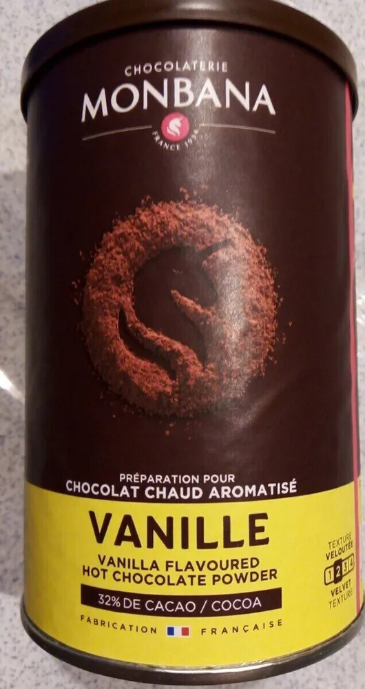 Vanilla flavoured hot chocolaté powder