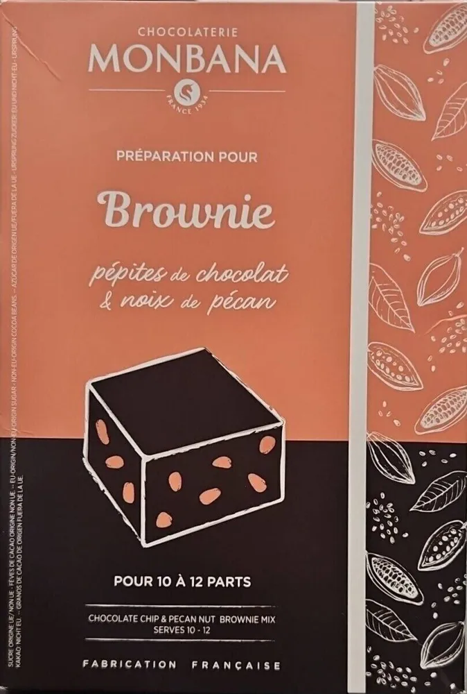 PRÉPARATION POUR Brownie pépites de chocolat & noix de pécan